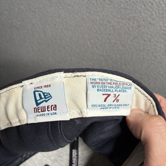 2001 Augusta National Members Fitted Hat Sz 7 3/8 New Era 5950 Green Bill/ Navy - Picture 7 of 12